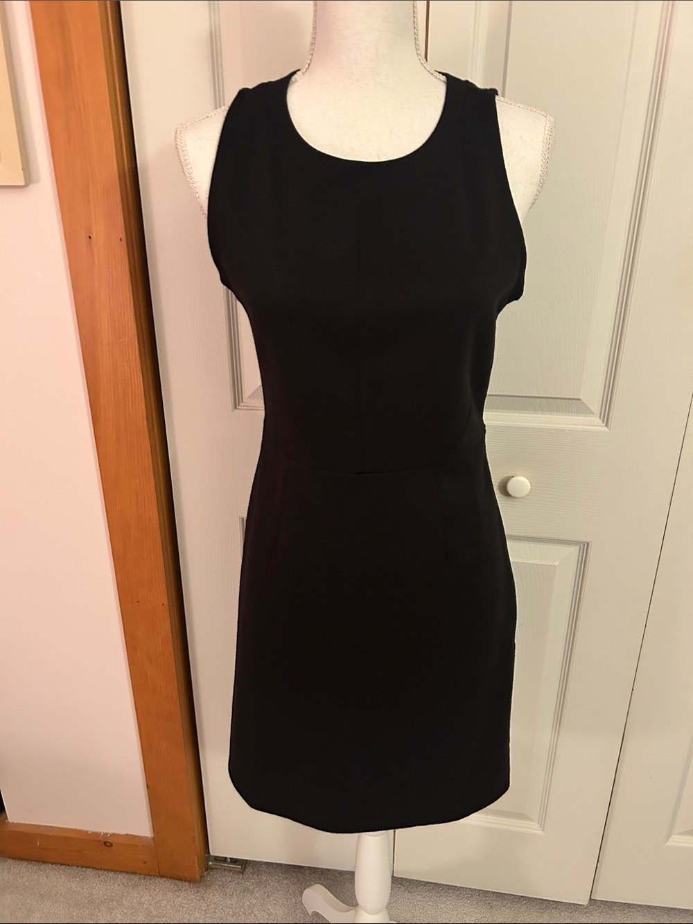 Old Navy Black Sleeveless Midi Sheath Dress- Closet Staple !!👍
